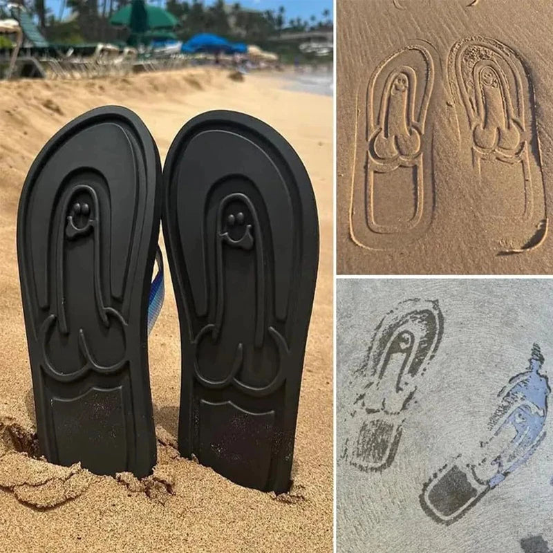 Quick- Dry Flip Flops Parody Slippers Beach Flip Flops Summer Comfort Non Slip