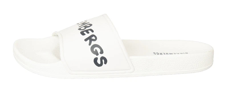 BIKKEMBERGS men's beach or pool slide beachwear slipper with logo item BKK3MSR03