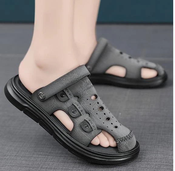 Men's Summer Beach Slippers Casual Shoes Flats Roman Gladiator Sandal 38-44 New
