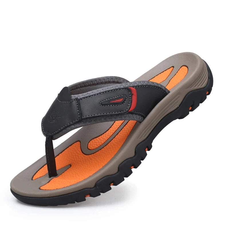Summer Men's Slippers Breathable Sandals  Outdoor Flip Flops Casual Beach Shoes