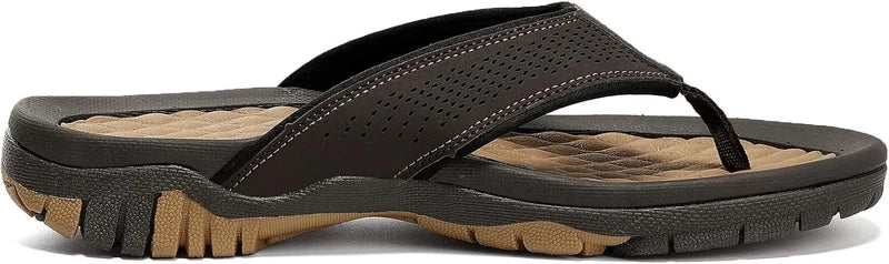 KUBUA Men's Beach Flip-Flops Water Sandals Outdoor Athletic Thong Sandal...