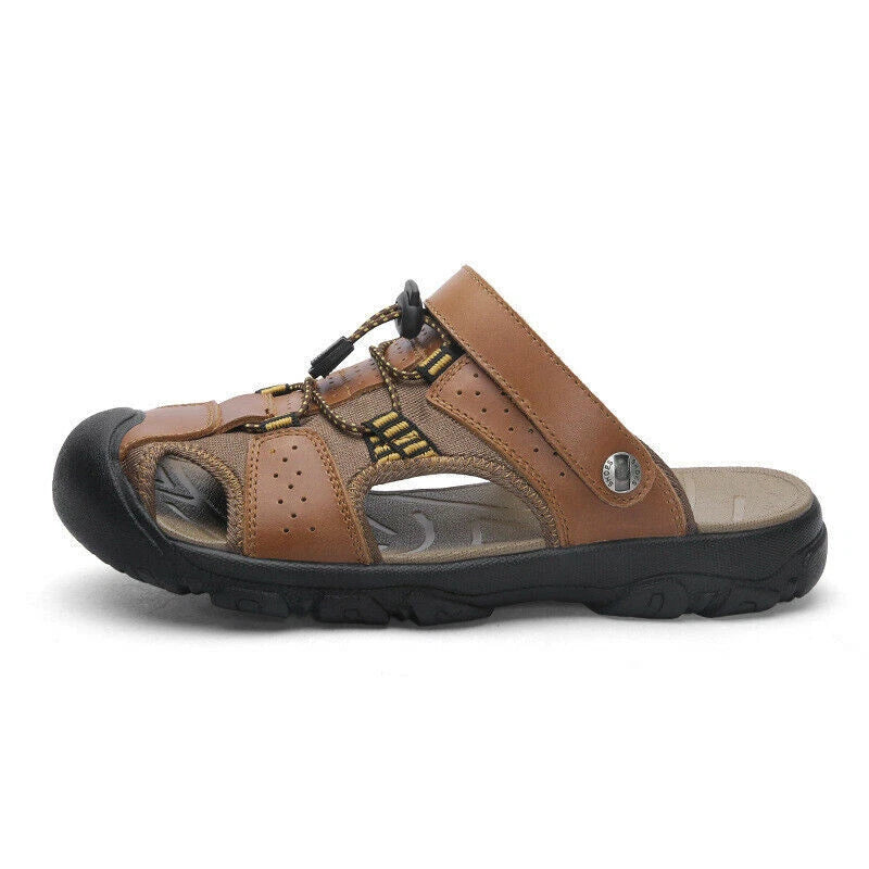Mens Sandals Summer Sports Fishman Closed Toe Water Shoes Beach Slippers Outdoor