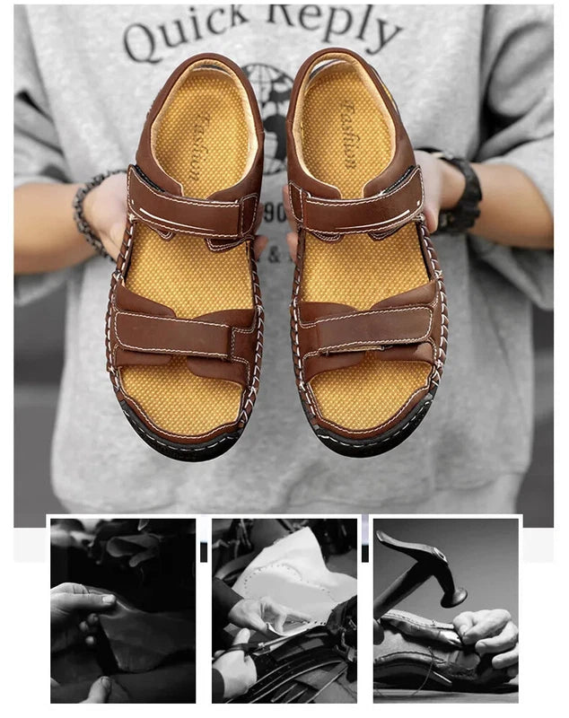 Summer Men's Classic Sandals Comfortable Slippers Beach Outdoor Casual Shoes