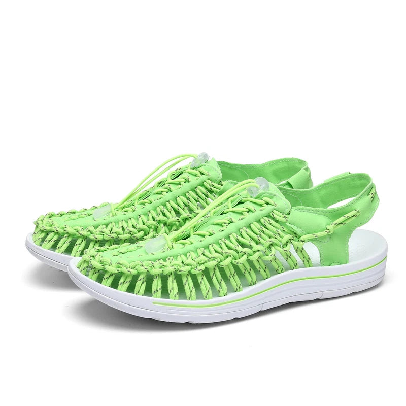 Summer Men Half Drag Slippers Breathable Beach Sandals Comfortable Flat Sneakers