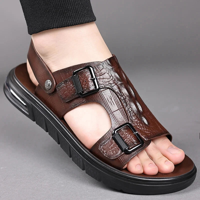 Men's Casual Beach Shoes Summer Sandals Slippers Slip On Flats Slides Footwear
