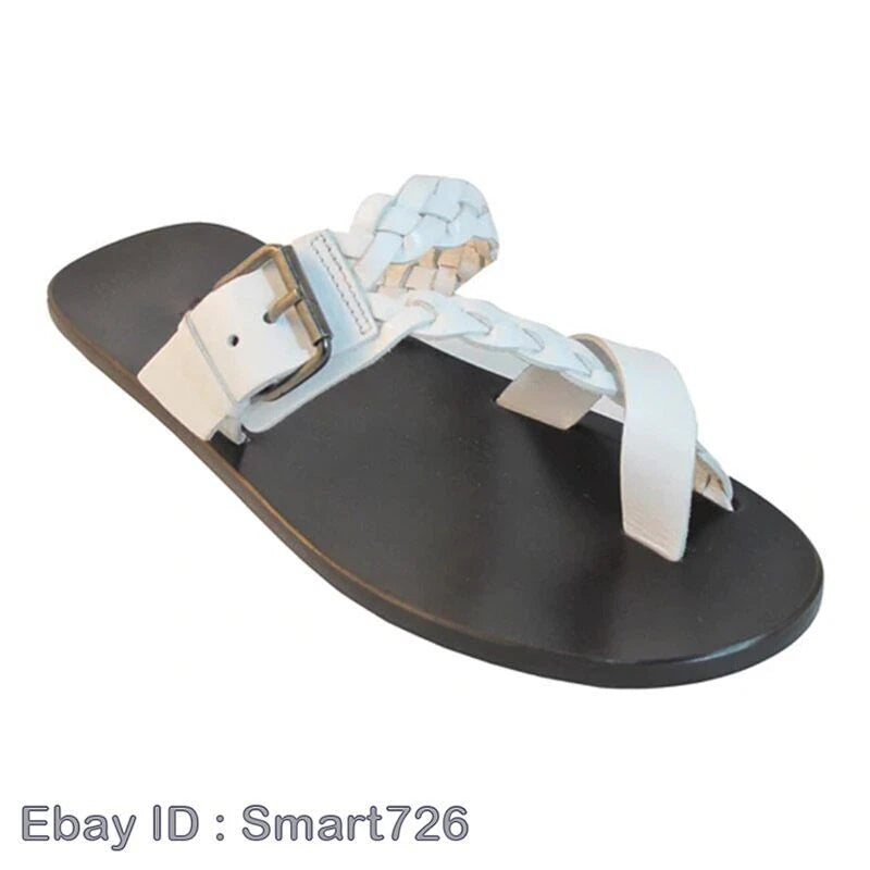 Men Flip-flops Slip On Flats Sandals Beach Casual Shoes Summer Footwear Slippers