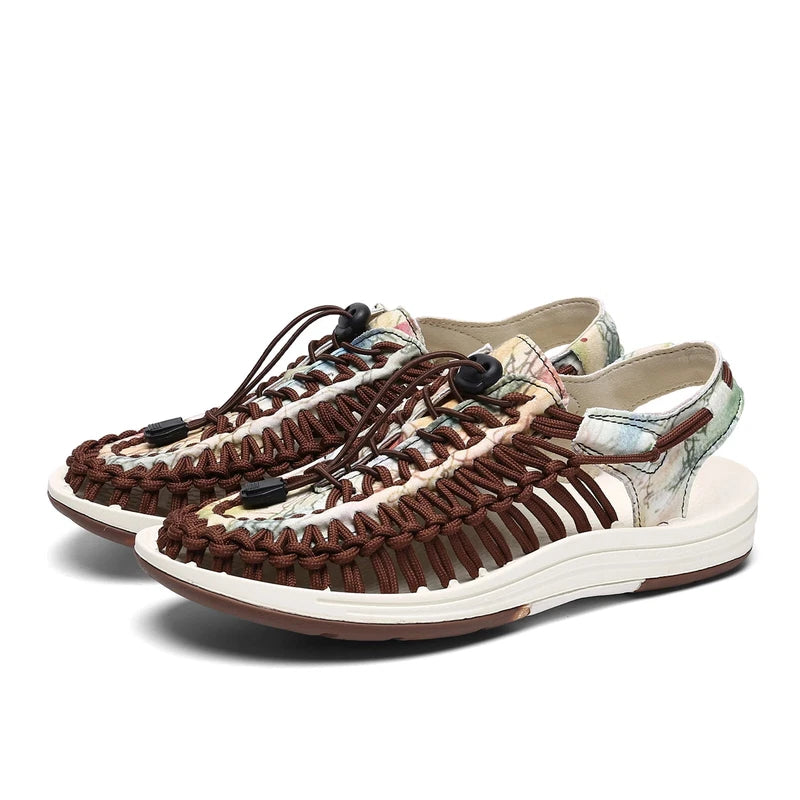 Summer Men Half Drag Slippers Breathable Beach Sandals Comfortable Flat Sneakers