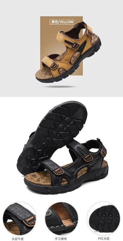 2024 Men's Sandals Outdoor Hiking Trekking Shoes Men Beach Slippers Sneakers