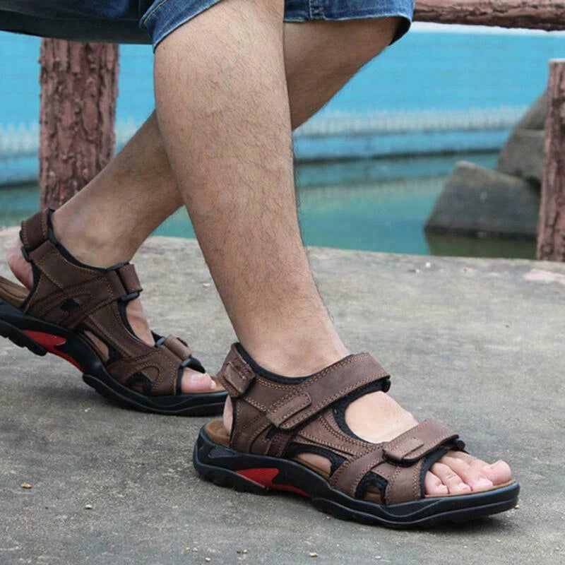 Comfort Men Outdoor Casual Walking Beach Shoes Summer Flat Sandals Slippers