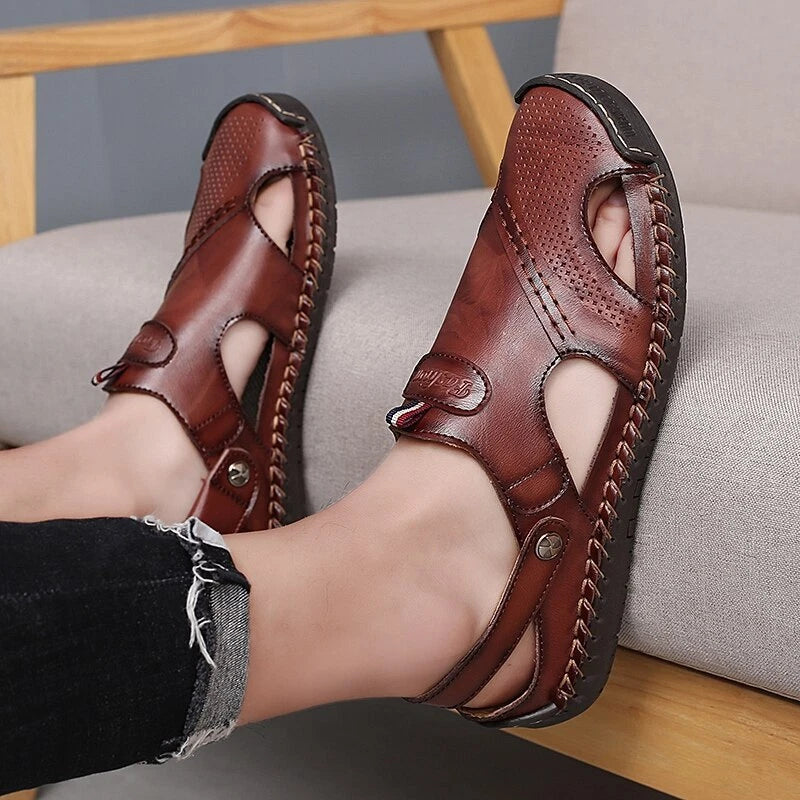 Summer Fashion Men Sandals Non-slip Hiking Shoes Platform Beach Slipper