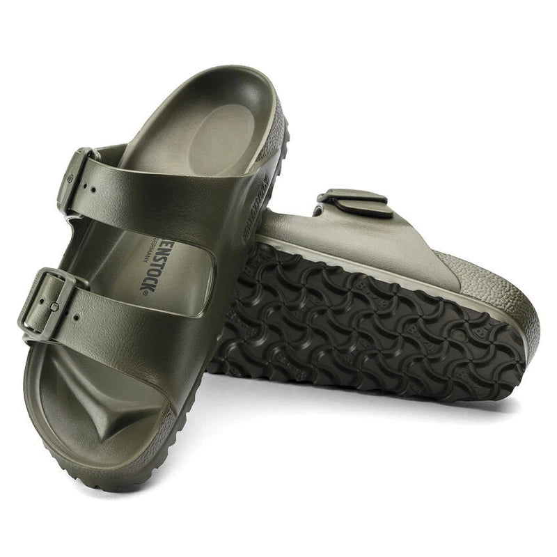 BIRKENSTOCK ARIZONA EVA MEN BEACH SLIPPERS KHAKI NORMAL FIT
