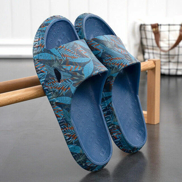 Men's Slippers Non-slip EVA Massage Household Sandals Breathable Beach Shoes