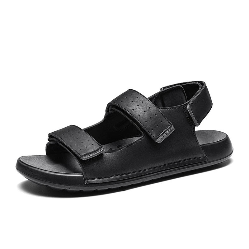Men Leather Sandals Classic Men Shoes Slippers Soft Sandals