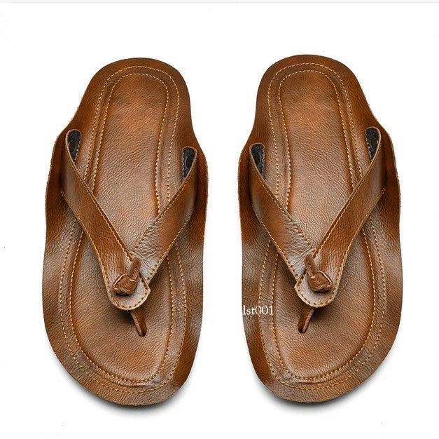 38-47 Plus Size Mens Flip Flops Flats Slippers Sandals Casual Summer Shoes Beach