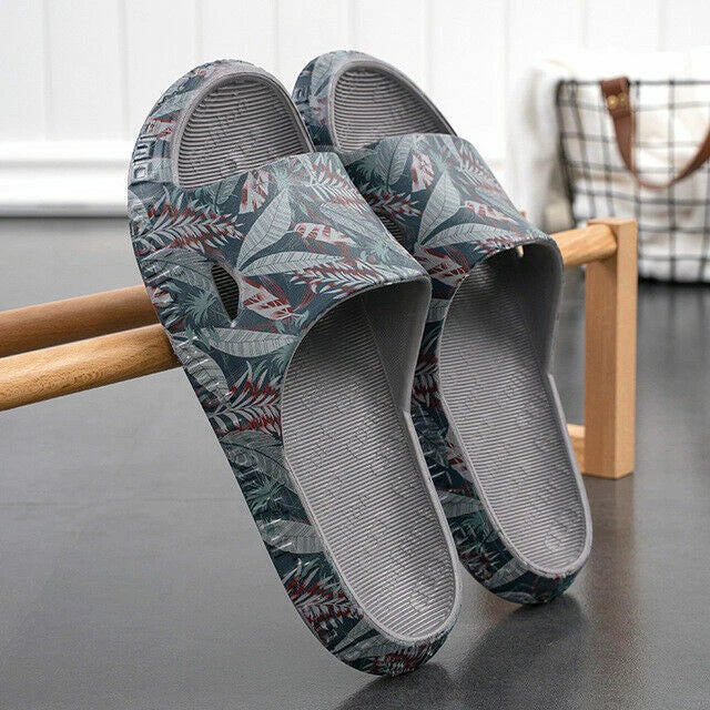 Men's Slippers Non-slip EVA Massage Household Sandals Breathable Beach Shoes