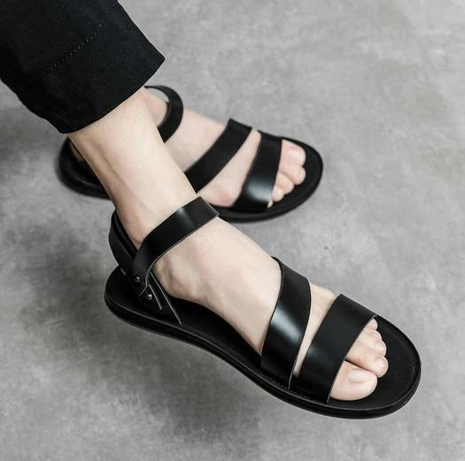 Men's Roman Beach Sandals Shoes Slippers Casual Flats Summer Gladiator Comfort
