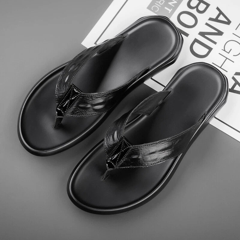 Men Sandals Slippers Thong Flip Flop Outdoor Leisure Water Shoes Black New Beach