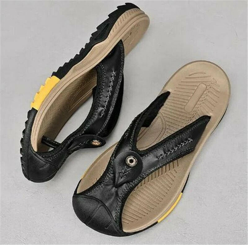 Men's Shoes Clip Toe Slippers Casual Outdoor Slingback Thong Closed Toe Sandals