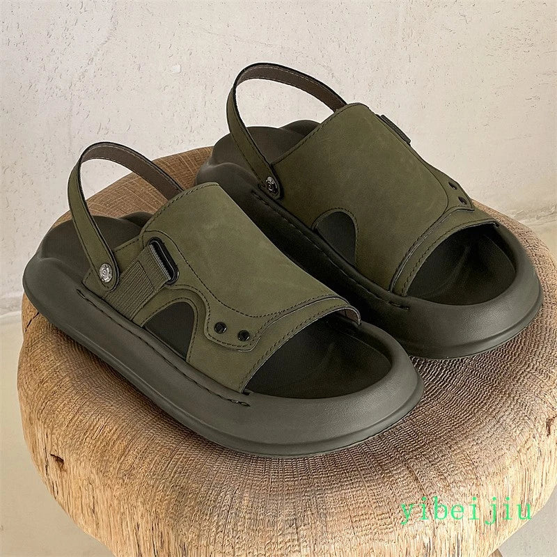 Men's Summer Beach Holiday Platform Sport Sandals Casual Mules Slides Slippers