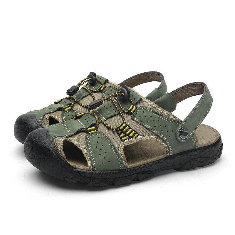 Mens Sandals Summer Sports Fishman Closed Toe Water Shoes Beach Slippers Outdoor