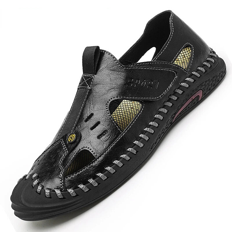 Men Breathable Sandals Outdoor Casual Slides Lightweight Slip-on Beach Slipper