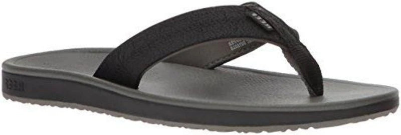Reef Men’s Journeyer Flip-Flop Thong Beach Sandal Black Gray RF0A39UGRFBLG
