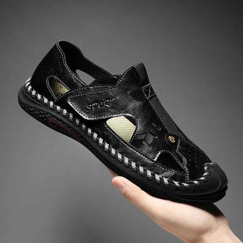 Men Breathable Sandals Outdoor Casual Slides Lightweight Slip-on Beach Slipper