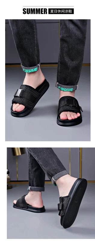 Summer Men Beach Slippers Waterproof Causal Sandals Breathable Walking Shoes