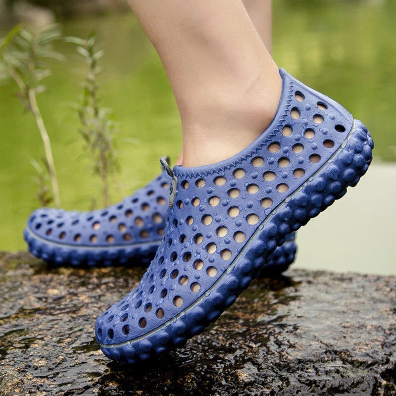 Men's Summer Hollow Out Breathable Beach Sandals Casual Outdoor Slippers Camping