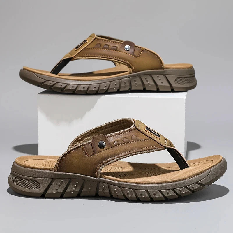 Men Casual Shoes Slippers Soft Bottom Comfortable Sandals Slip On Flats Slides