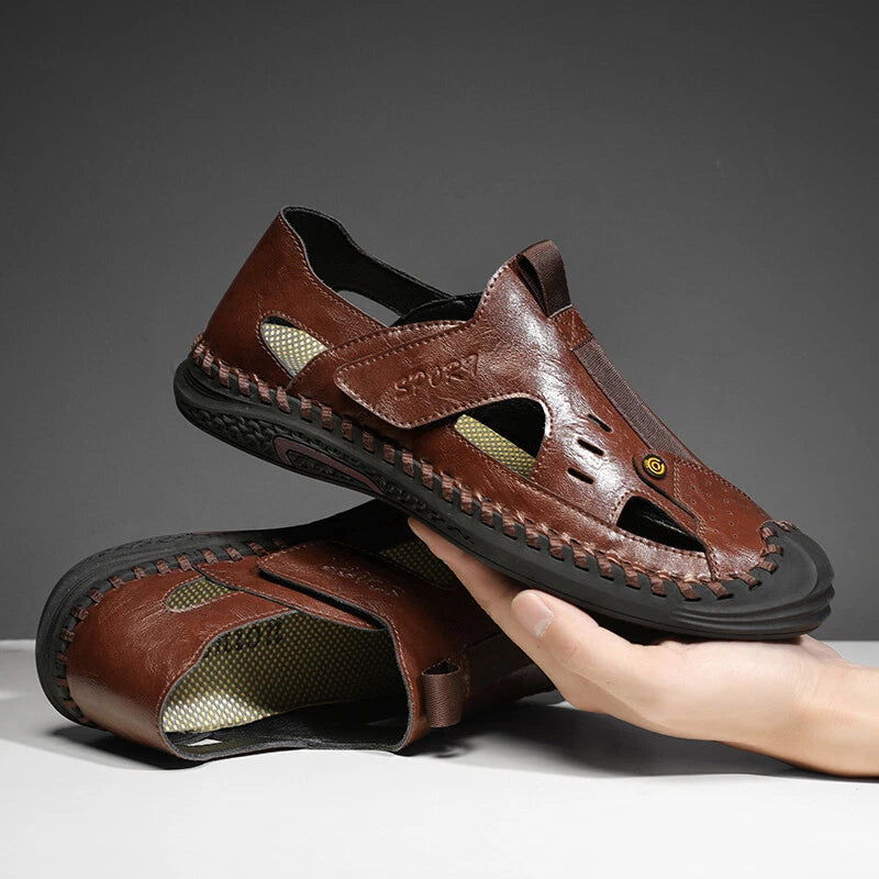 Men Breathable Sandals Outdoor Casual Slides Lightweight Slip-on Beach Slipper