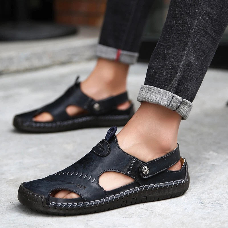 Mens Sport Closed Toe Sandals Summer Shoes Beach Fisherman Flat Slippers