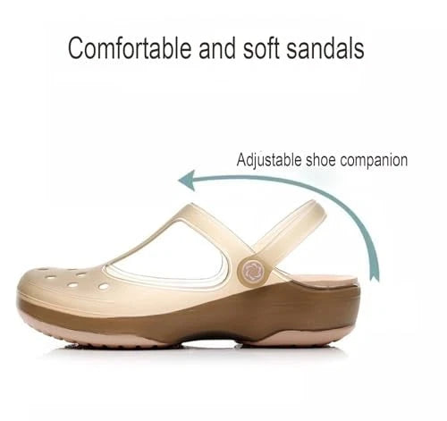 Women's Classic Transparent Solid Color Clogs Comfortable, Soft, and 5 Purple
