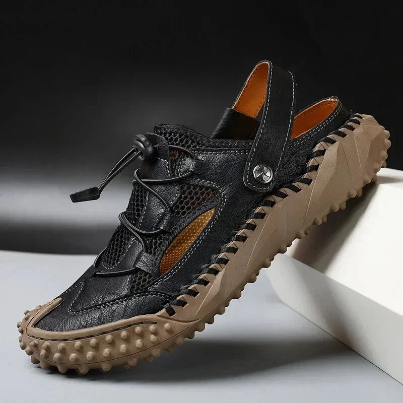 Men's Summer Sandals Comfortable Flats Slip On Slippers Beach Casual Shoes