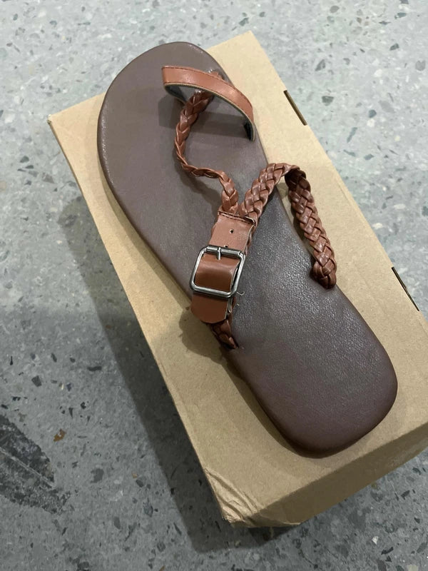 Men Flip-flops Slip On Flats Sandals Beach Casual Shoes Summer Footwear Slippers