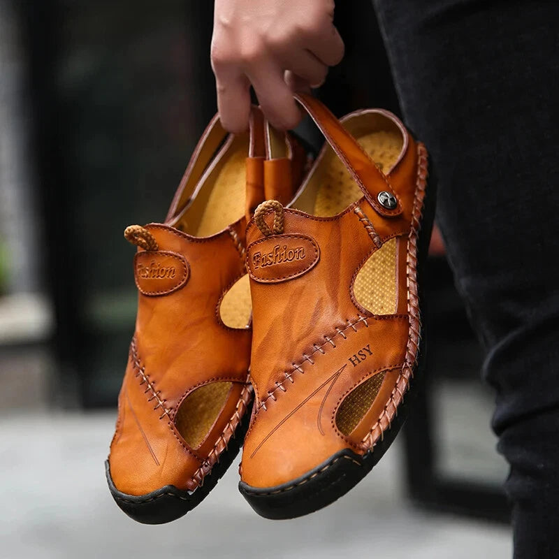 Summer Men Casual Beach Shoes Sandals Slip On Flats Slippers Slides Footwear