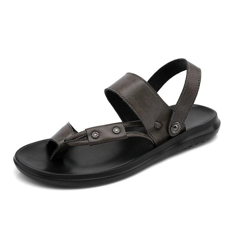 Men's Summer Beach Casual Ring Toe Slippers Flats Slingbacks Sandals Shoes 38-44