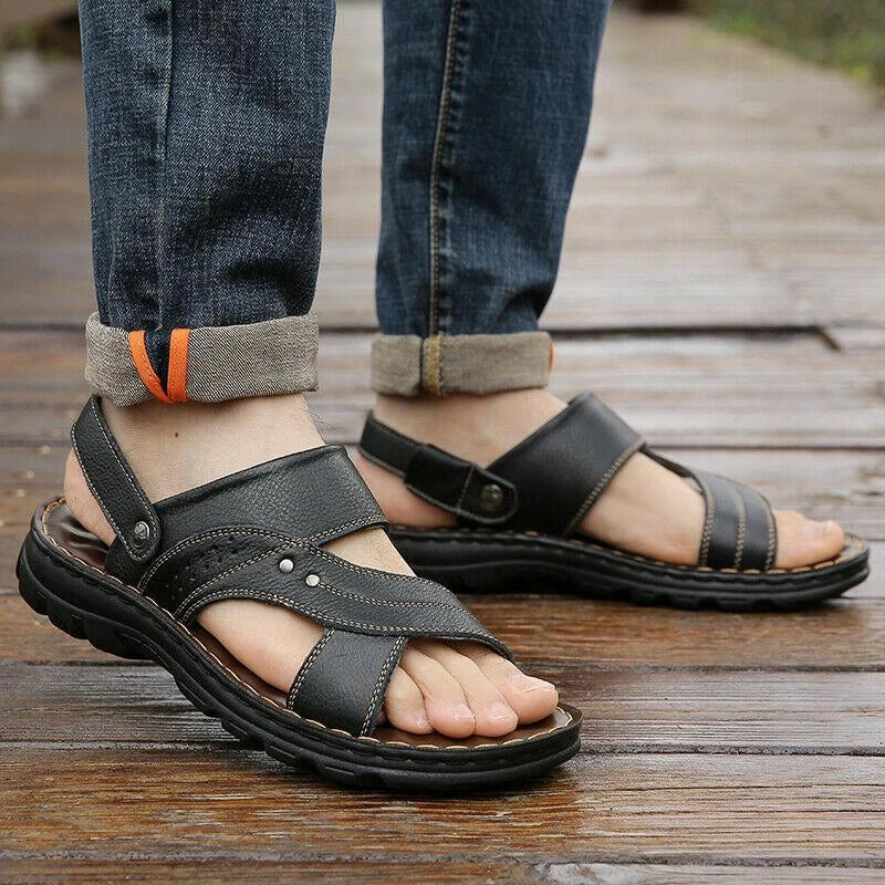 Mens Slingbacks Sandals Open Toe Slippers Straps Sports casual Shoes