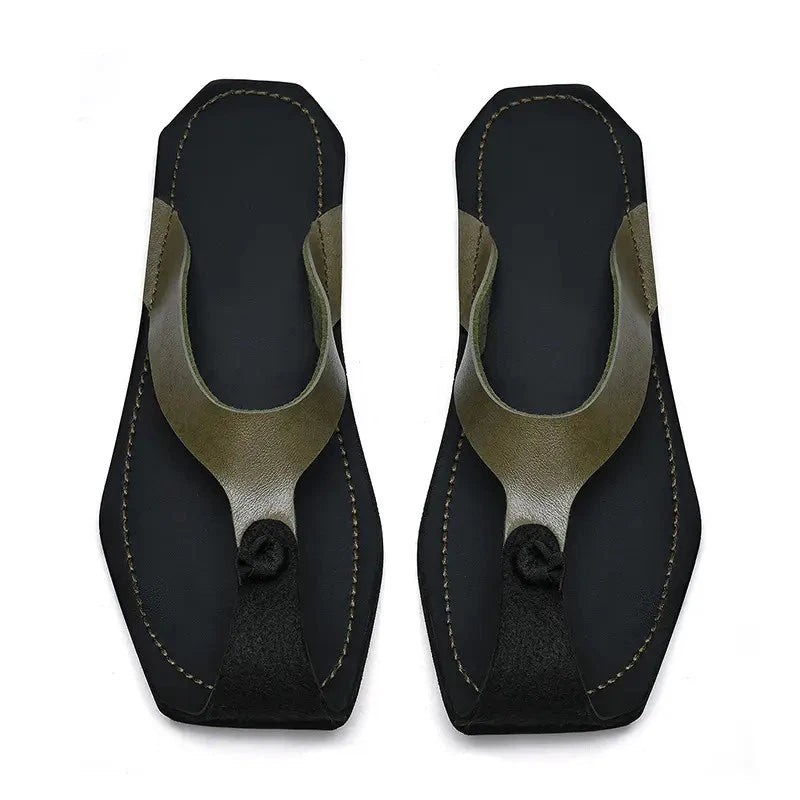 Men's Flip Flops Sandals Beach Slippers Falt Shoes Summer Oversize Fashion Chic