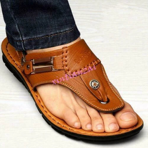 Mens flip flops thong outdoor Beach sandals slipper casual Summer mules shoes