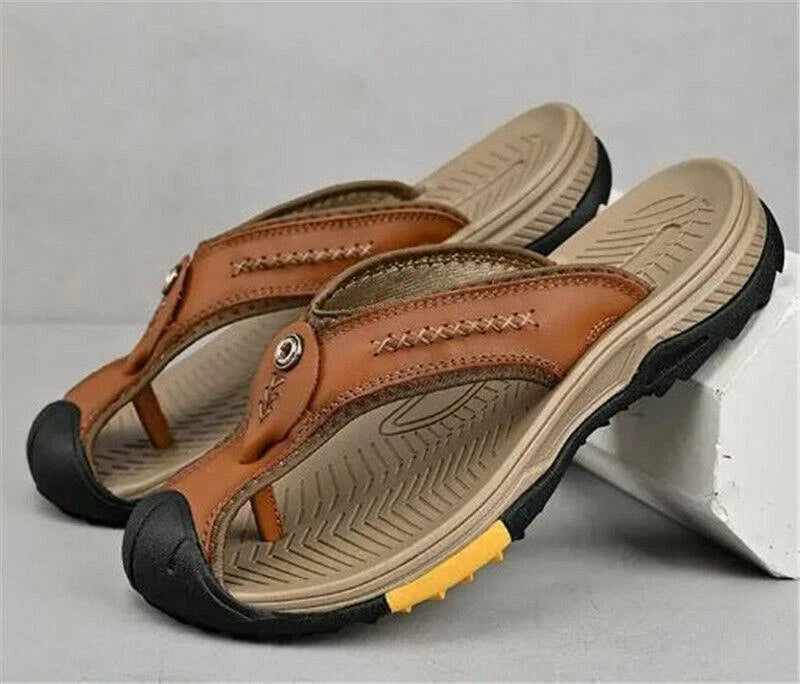 Men's Shoes Clip Toe Slippers Casual Outdoor Slingback Thong Closed Toe Sandals