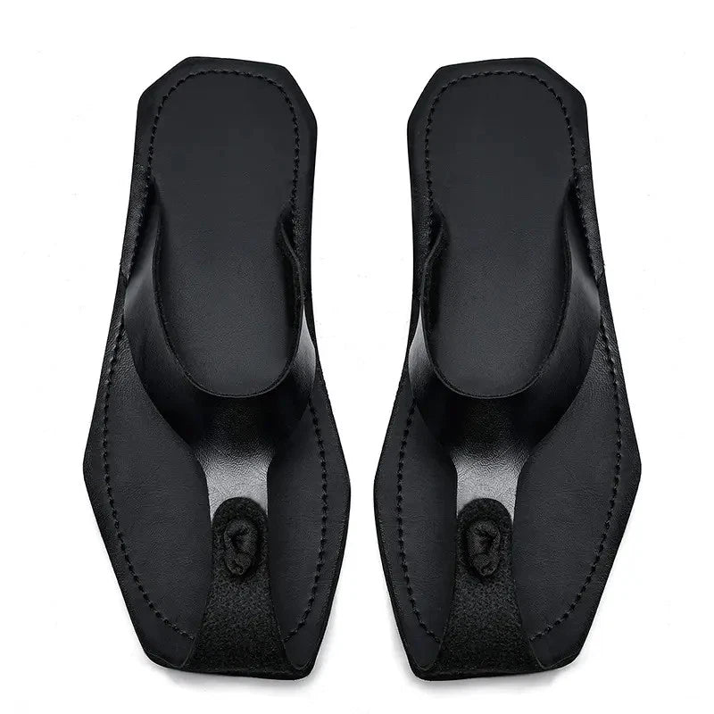 Men's Flip Flops Sandals Beach Slippers Falt Shoes Summer Oversize Fashion Chic
