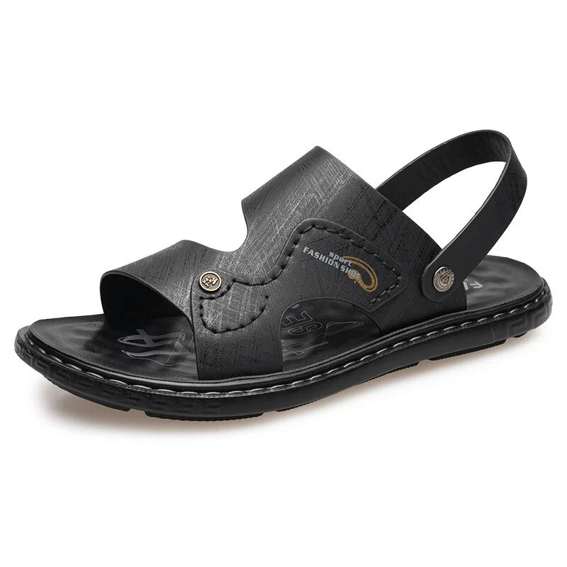 Classic Men Sandals Outdoor Handmade Slippers Lightweight Non Slip Beach Shoes
