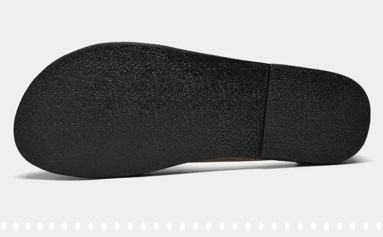 38-47 Plus Size Men's Open Toe Slippers Sandals Beach Holiday Flats Shoes Summer
