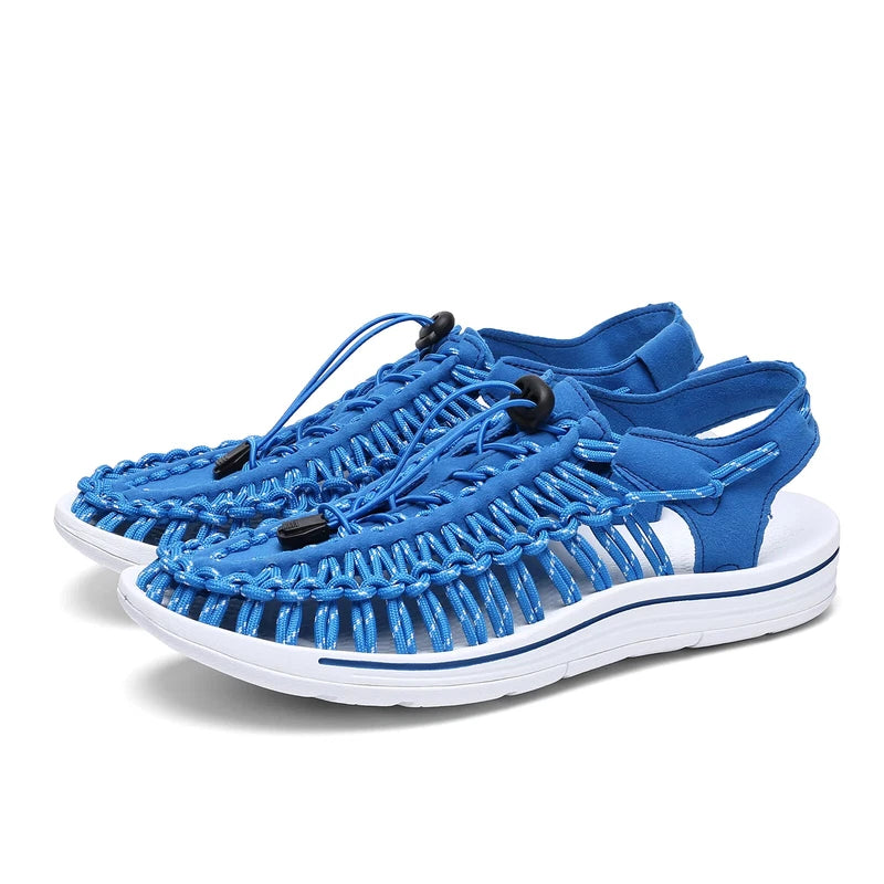 Summer Men Half Drag Slippers Breathable Beach Sandals Comfortable Flat Sneakers