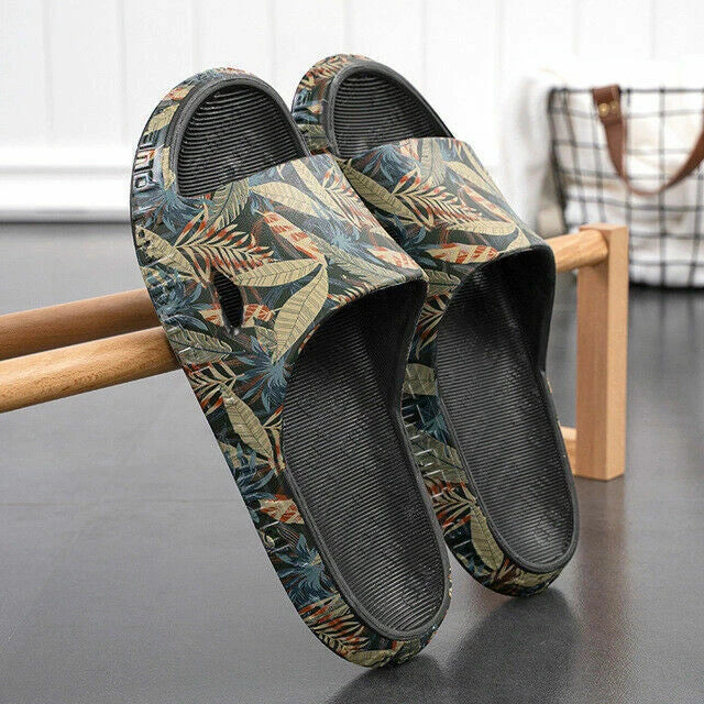 Men's Slippers Non-slip EVA Massage Household Sandals Breathable Beach Shoes