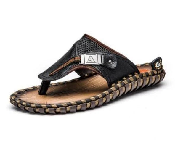 Men's Leisure Flat Summer Flip Flops Slippers Beach Sandals Shoes Oversize Sport