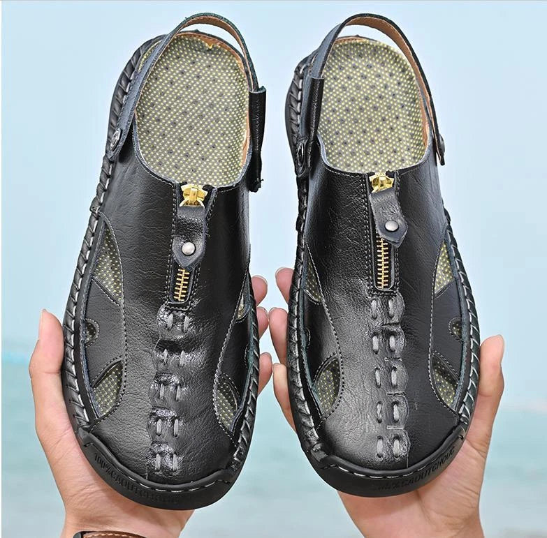 Men's Hollow Out Sandals Outdoor Comfortable Beach Slippers Casual Shoes Summer