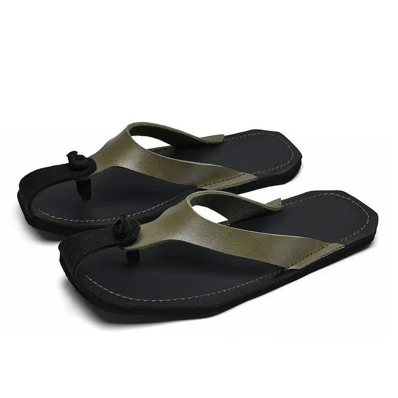 Men's Flip Flops Sandals Beach Slippers Falt Shoes Summer Oversize Fashion Chic