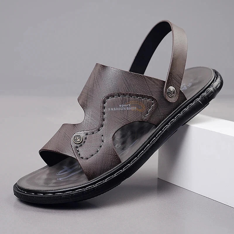 Classic Men Sandals Outdoor Handmade Slippers Lightweight Non Slip Beach Shoes